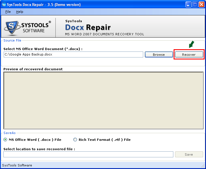 word document recovery tool
